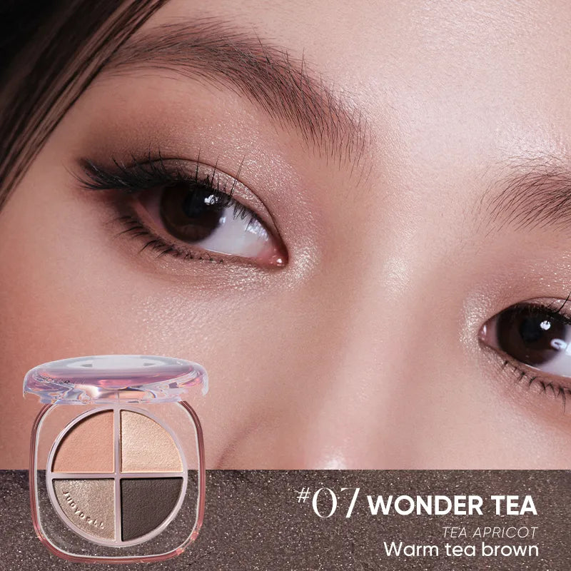 Judydoll GLAZED BEAUTY-4 Shades Eyeshadow Palette