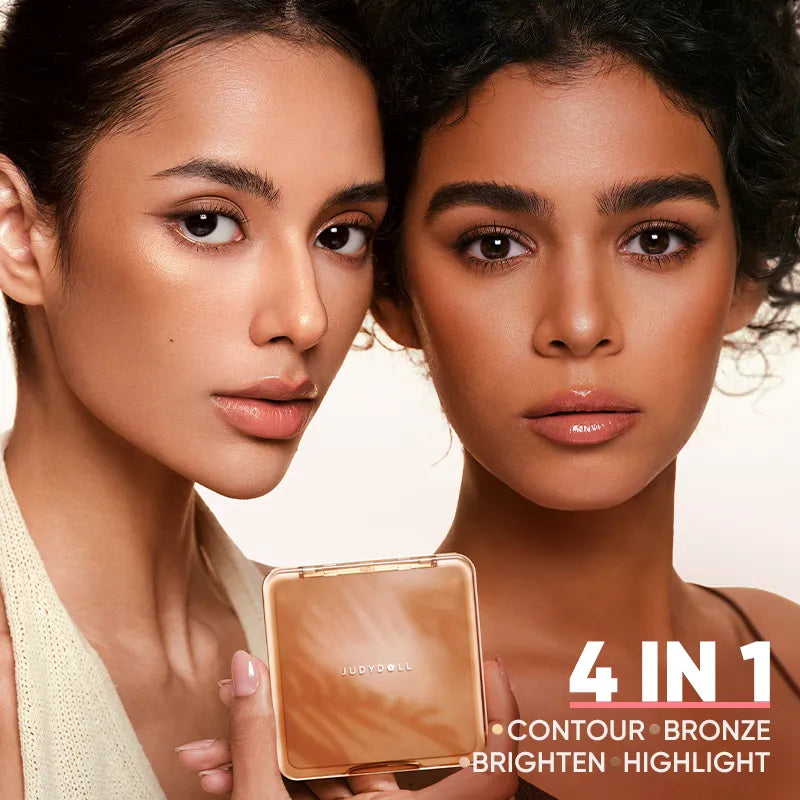 Judydoll 2 IN 1 Highlighter Contour Palette - #06 SUN TAN PALETTE
