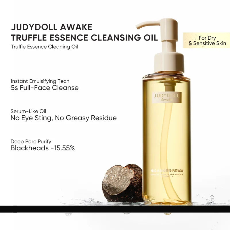Gentle cleansing oil for dry, sensitive skin. Instantly melts makeup in 5s, purifies pores, hydrates, and leaves a fresh woody truffle scent.