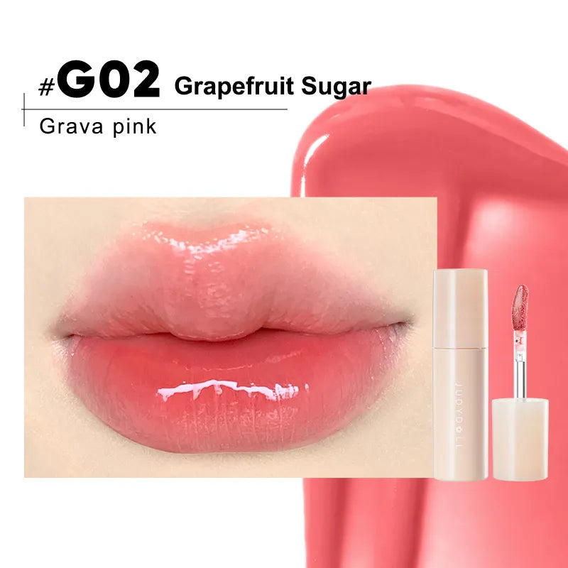Judydoll Lip Gloss – Dual Textures, 12H Non-Transfer