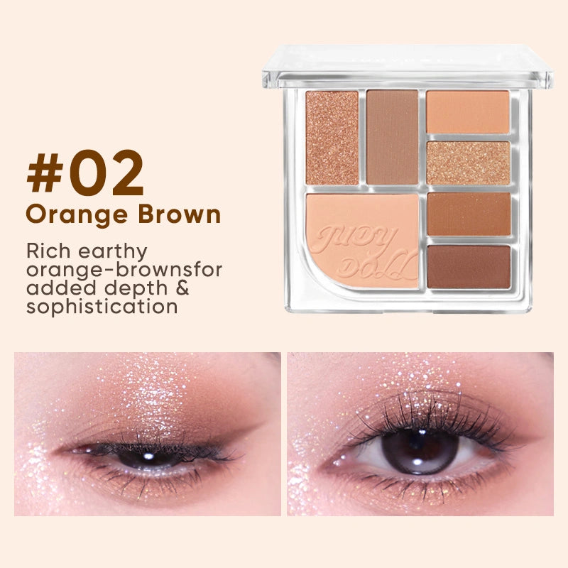 Judydoll Play Color ALL-IN-ONE Palette #02 Orange Brown