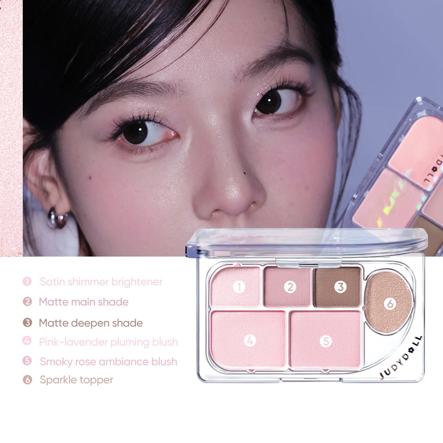 Dew-Shine 6-Color Palette — Holiday Limited Edition