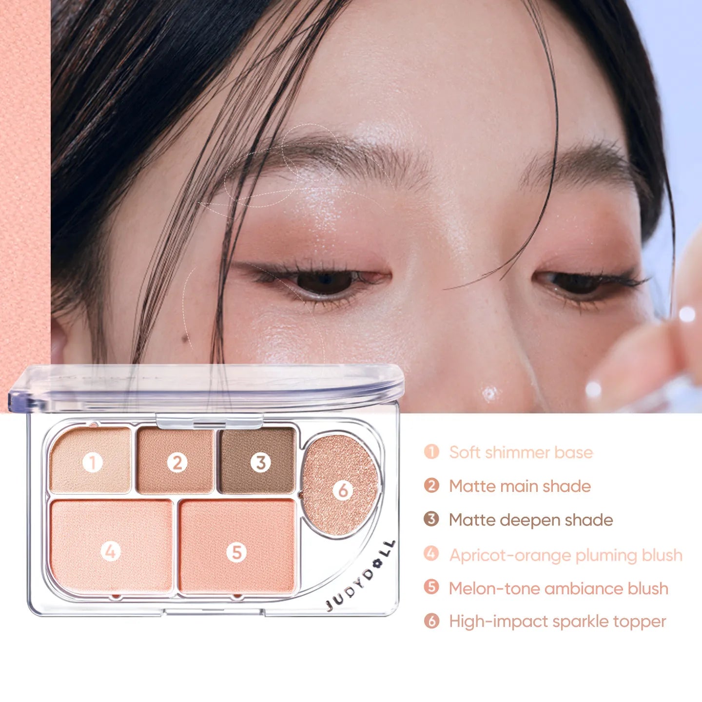 Dew-Shine 6-Color Palette — Holiday Limited Edition