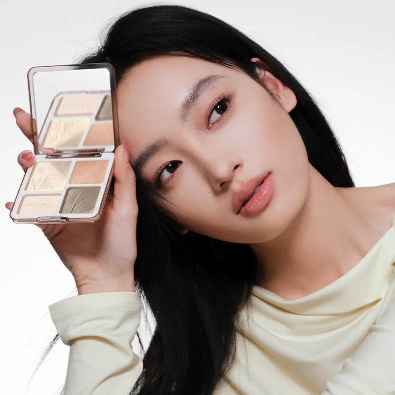 2 IN 1 Highlighter Contour Palette