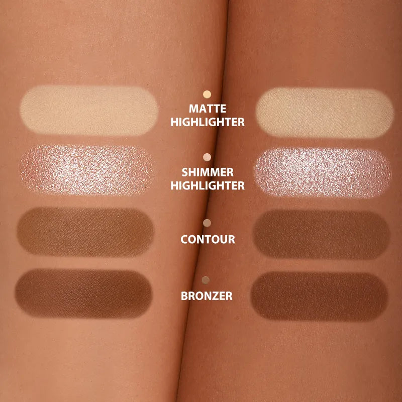 Judydoll 2 IN 1 Highlighter Contour Palette - #06 SUN TAN PALETTE