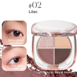 GLAZED BEAUTY-4 Shades Eyeshadow Palette