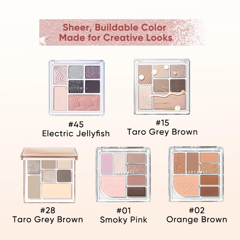 Judydoll Play Color ALL-IN-ONE Palette Shade Guide