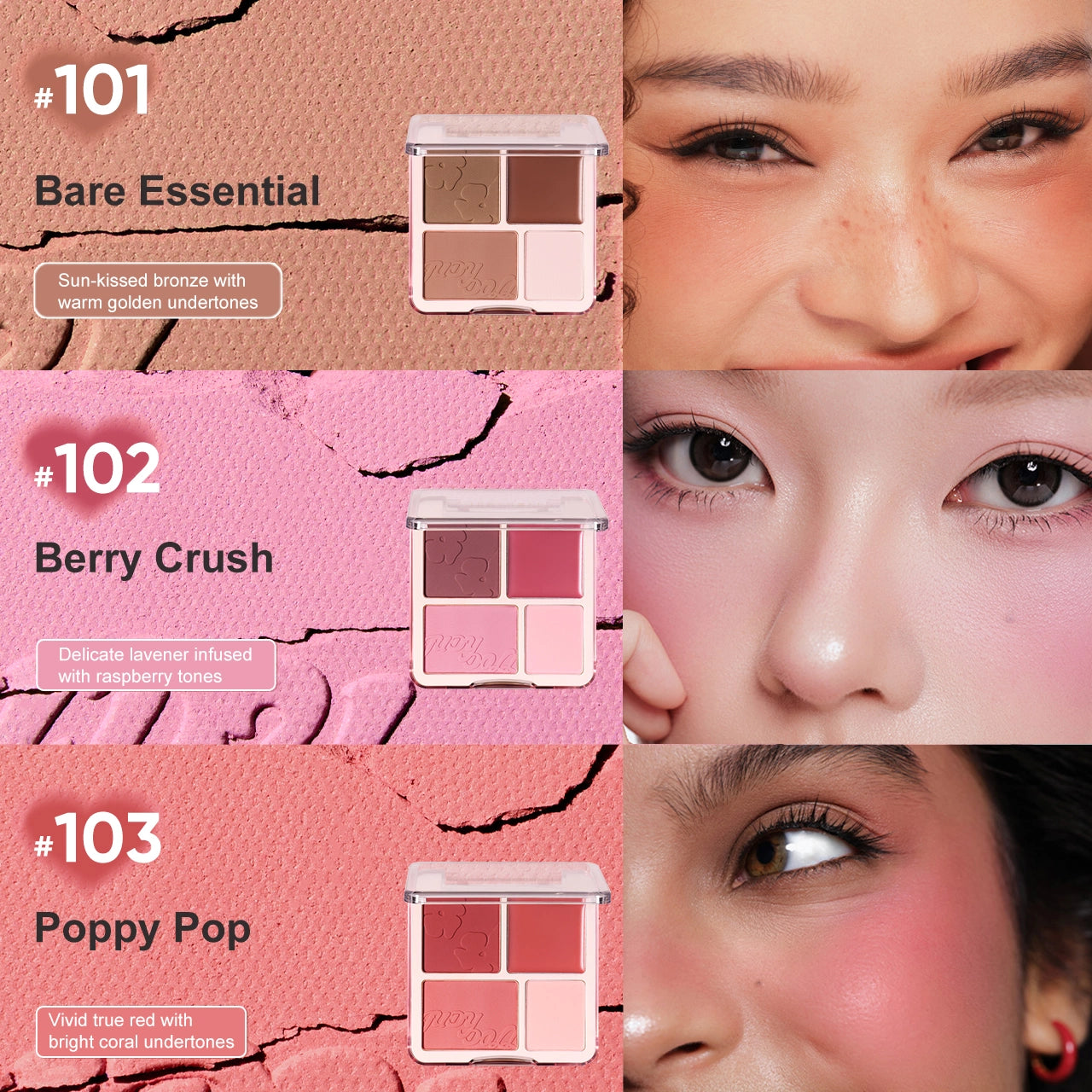 Judydoll 2 in 1 Blush Highlight Palette