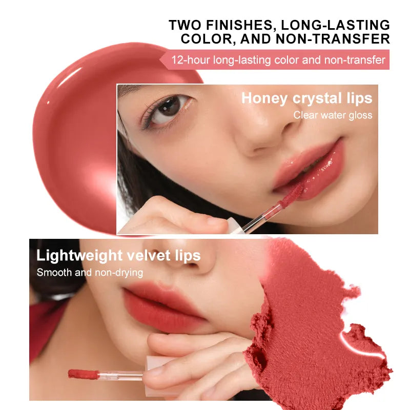 Judydoll Lip Gloss – Dual Textures, 12H Non-Transfer