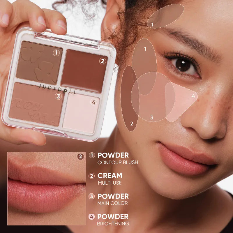 Judydoll Blush & Highlight Palette