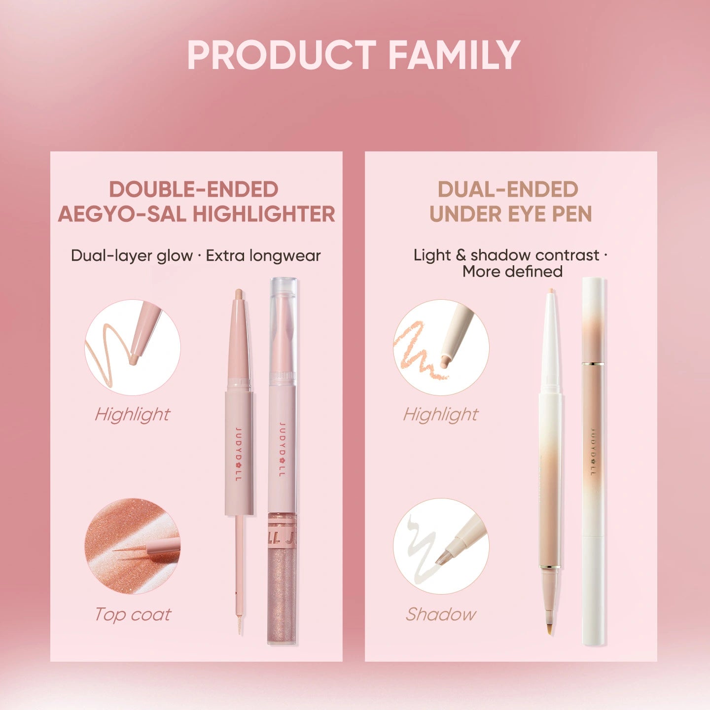 Judydoll Double Under Eyeliner | Dual Brightening Highlight