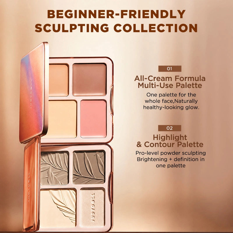 Judydoll 2 IN 1 Highlighter Contour Palette Collection