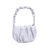 Leather Handbag Cloud Pouch Bag