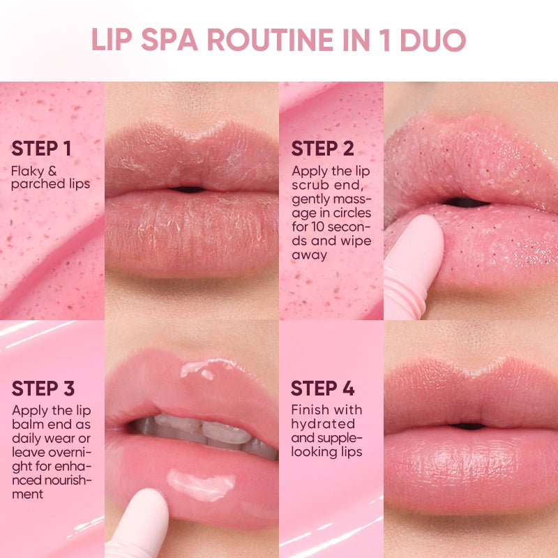 JudyDoll Lip Scrub & Balm Duo