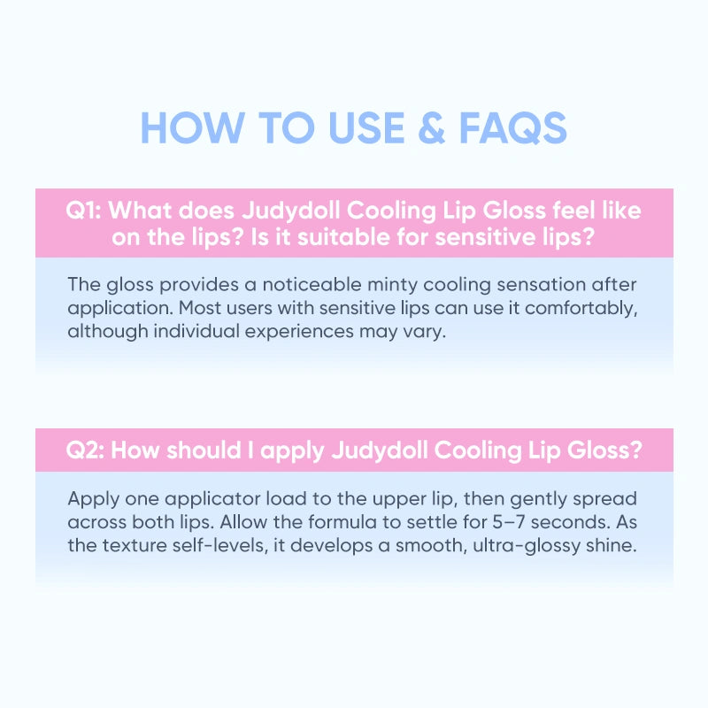 Judydoll Cooling Lip Gloss