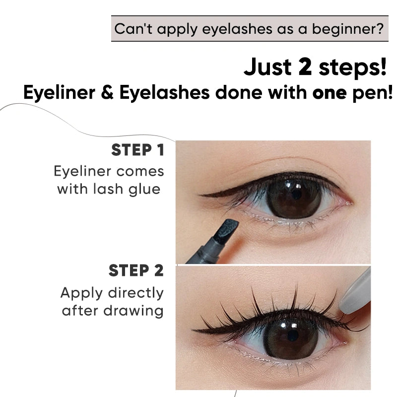 Self-Adhensive Eyeliner Kit With Lashes