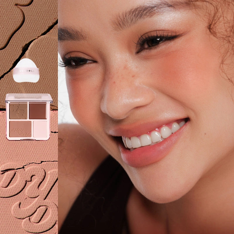 Judydoll 2 in 1 Blush Highlight Palette