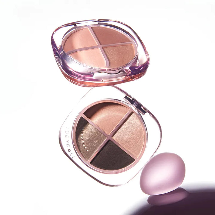 Judydoll GLAZED BEAUTY-4 Shades Eyeshadow Palette