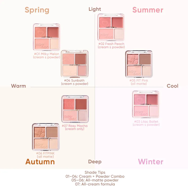 2 in 1 Blush Highlight Palette