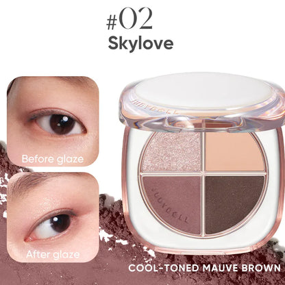 Judydoll GLAZED BEAUTY-4 Shades Eyeshadow Palette