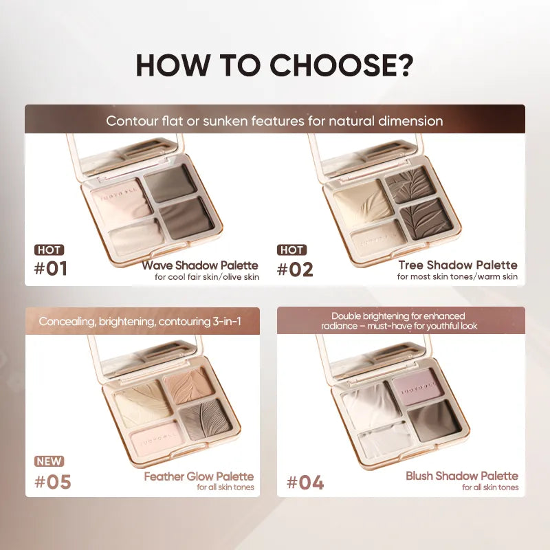 Judydoll 2-IN-1 Highlighter Contour Palette