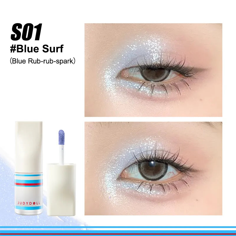 Judydoll Liquid Eyeshadow: Rub to Shine, Waterproof All-Day Wear