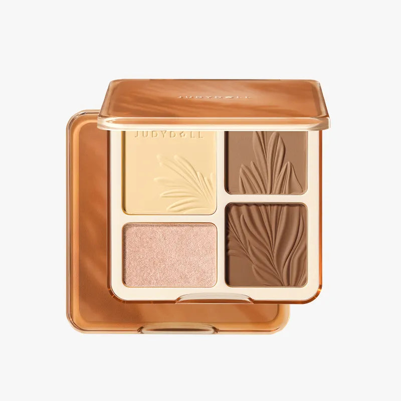 Judydoll 2 IN 1 Highlighter Contour Palette - #06 SUN TAN PALETTE