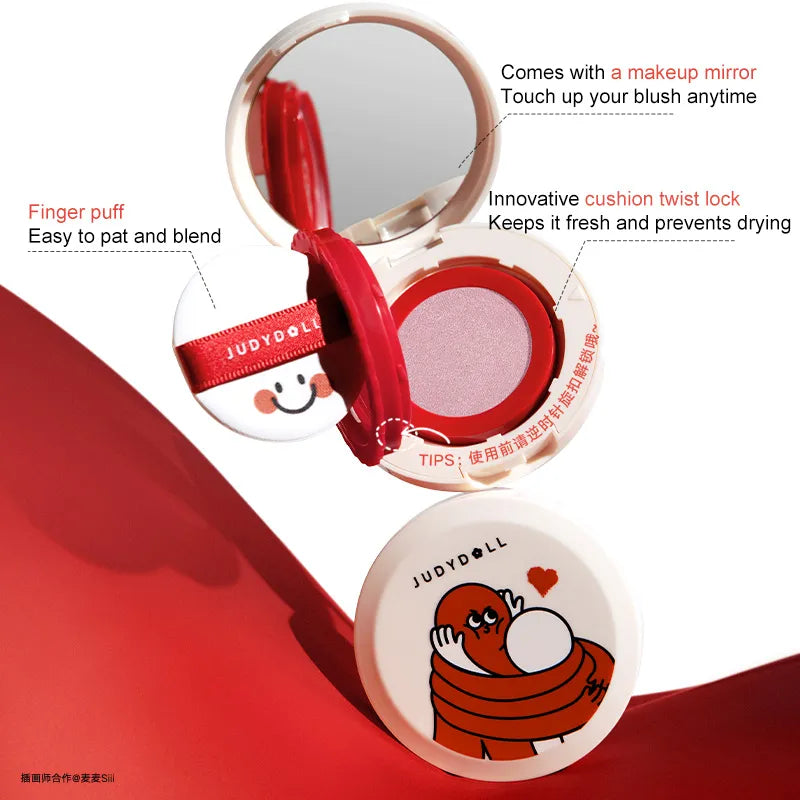 JudyDoll's Cozy Blush Cushion: Radiance in a Hug!