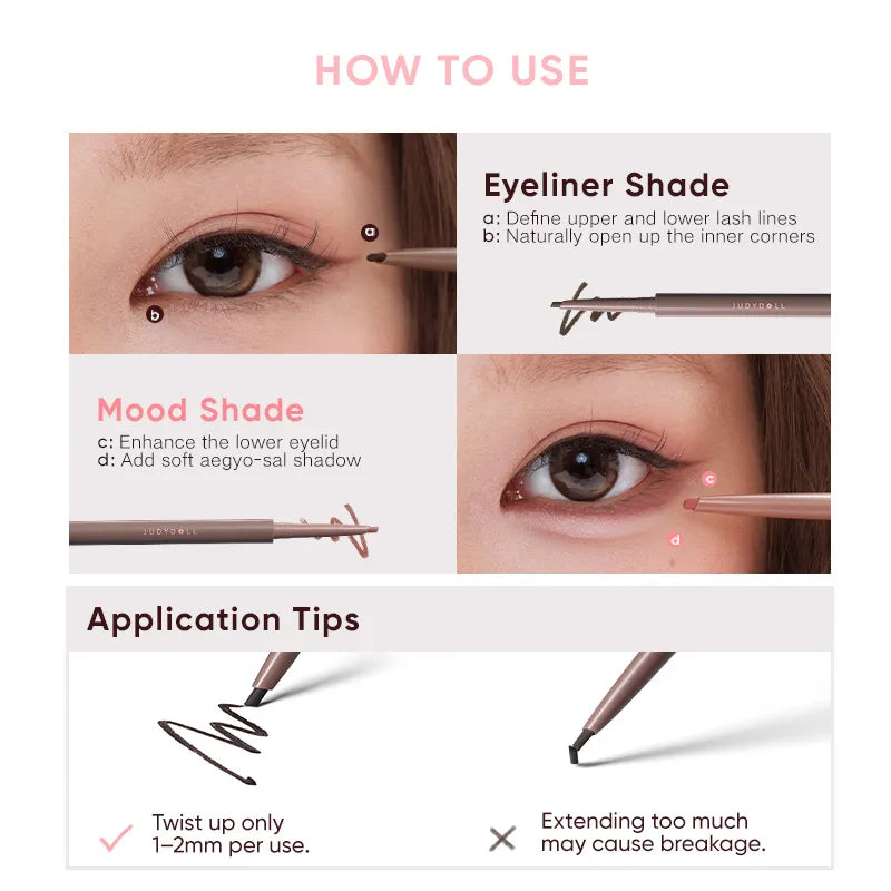 Dual-Color Gel Eyeliner Pencil