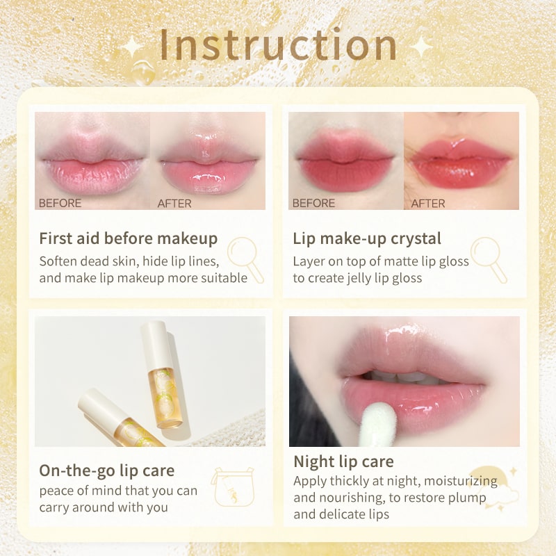 Judydoll-Grapefruit Honey& Peach Honey Lip Oil Plumper