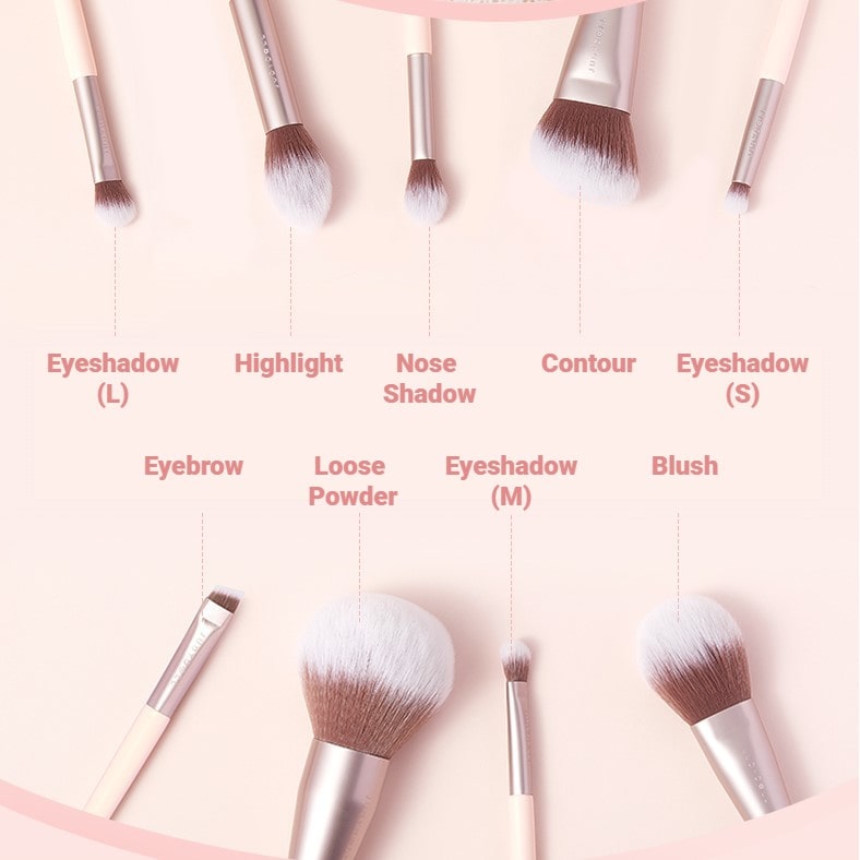 9Pcs Professional Makeup Brush Set