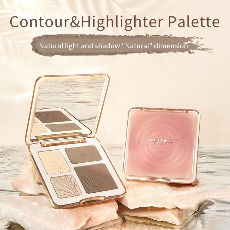 2 IN 1 Highlighter Contour Palette