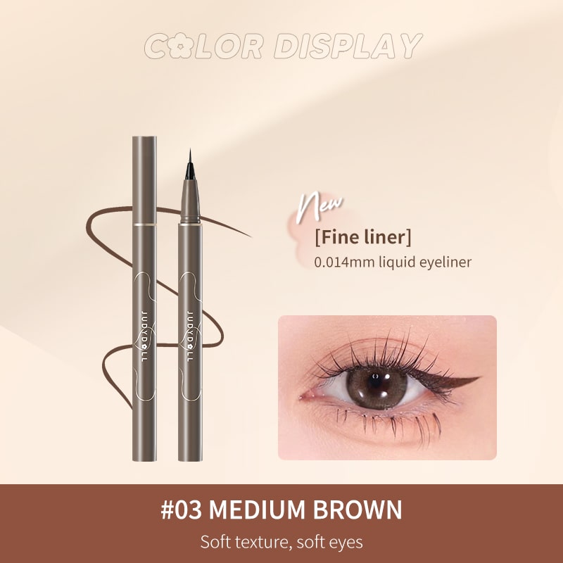 JudydollUltraFine Liquid Eyeliner QuickDrying Waterproof Judydoll